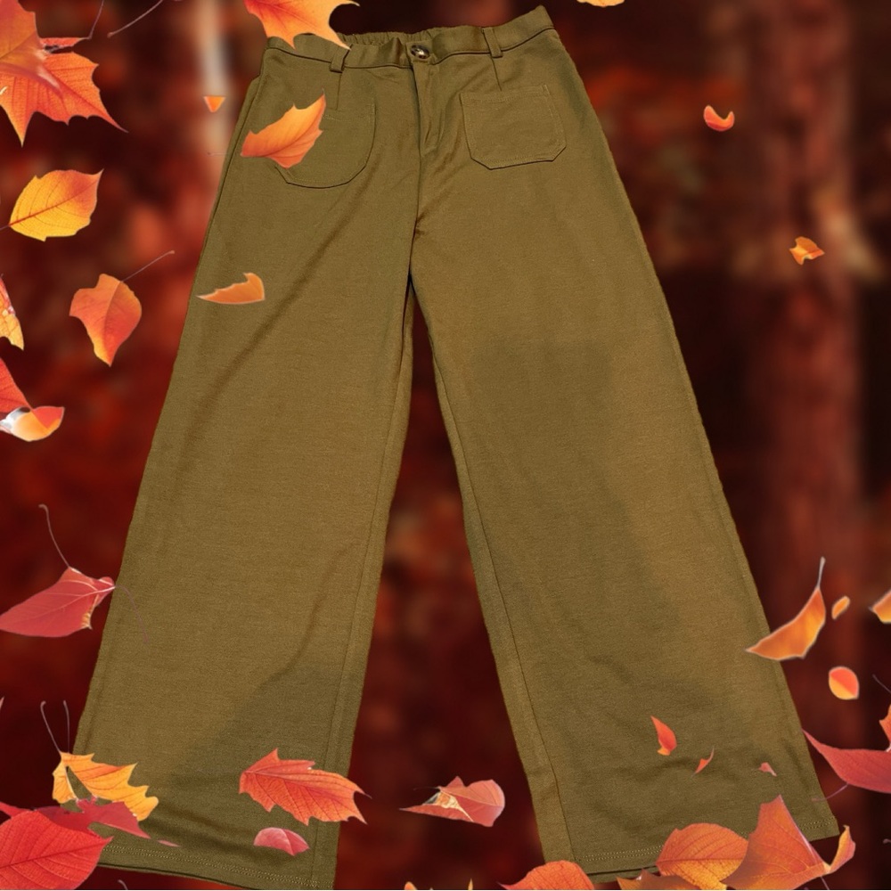 NEW Girls Knit Wide Leg Pants 7 or 8 Franki by Francesca